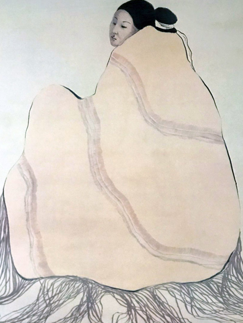 Lady in a Yellow Blanket 1977 Limited Edition Print by R.C. Gorman Lady in a Yellow Blanket 1977 Limited Edition Print by R.C. Gorman