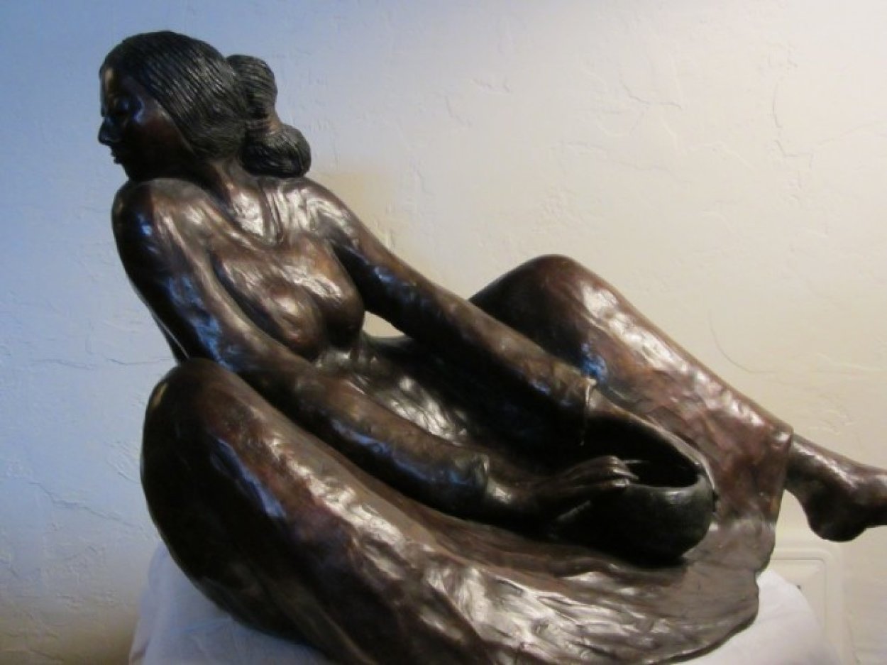 Winona Large Bronze Sculpture 1982 25 in Sculpture by R.C. Gorman Winona Large Bronze Sculpture 1982 25 in Sculpture by R.C. Gorman