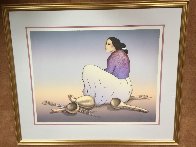 Ladle Maker 1984 Limited Edition Print by R.C. Gorman - 1 Ladle Maker 1984 Limited Edition Print by R.C. Gorman - 1