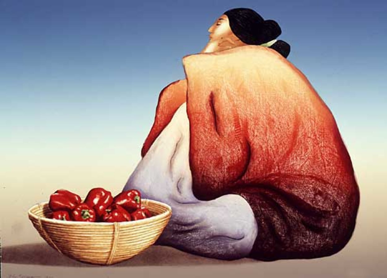 Red Peppers 1984 Limited Edition Print by R.C. Gorman Red Peppers 1984 Limited Edition Print by R.C. Gorman