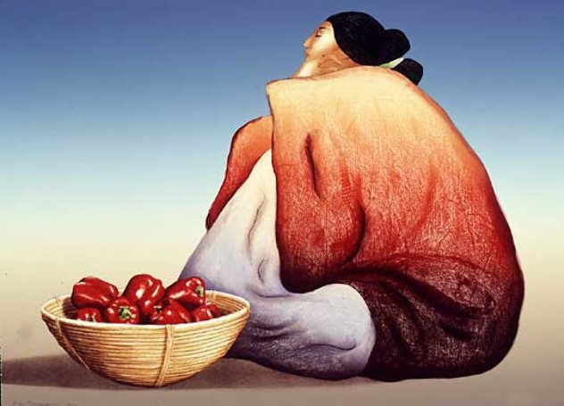 Red Peppers 1984 Limited Edition Print by R.C. Gorman