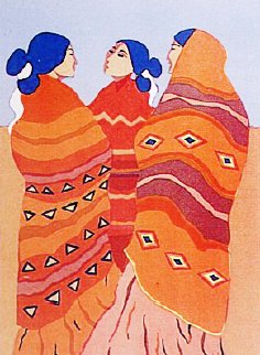 Gossips 1977 Limited Edition Print - R.C. Gorman Gossips 1977 Limited Edition Print - R.C. Gorman