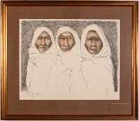 Three Taos Men 1970 Limited Edition Print by R.C. Gorman - 1 Three Taos Men 1970 Limited Edition Print by R.C. Gorman - 1