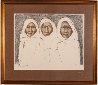 Three Taos Men 1970 Limited Edition Print by R.C. Gorman - 1 Three Taos Men 1970 Limited Edition Print by R.C. Gorman - 1