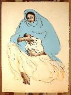 Mother And Child TP 1974 Unique Limited Edition Print by R.C. Gorman - 0 Mother And Child TP 1974 Unique Limited Edition Print by R.C. Gorman - 0