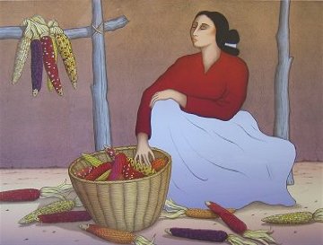 Sacred Corn 1991 Limited Edition Print - R.C. Gorman Sacred Corn 1991 Limited Edition Print - R.C. Gorman
