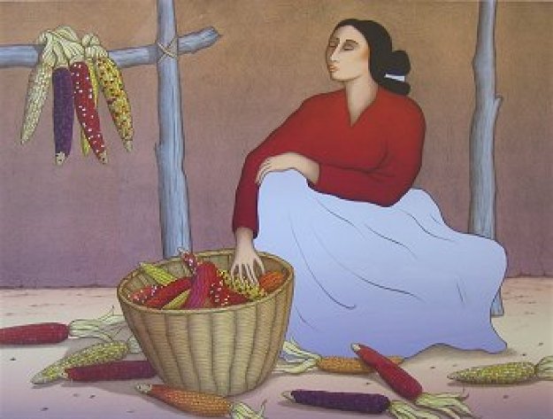 Sacred Corn 1991 Limited Edition Print by R.C. Gorman Sacred Corn 1991 Limited Edition Print by R.C. Gorman