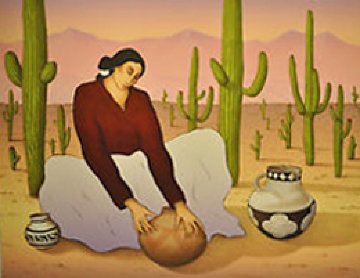 Saguaro 1990 Limited Edition Print - R.C. Gorman Saguaro 1990 Limited Edition Print - R.C. Gorman