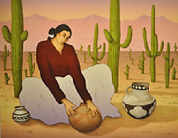 Saguaro 1990 Limited Edition Print by R.C. Gorman Saguaro 1990 Limited Edition Print by R.C. Gorman