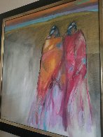 Best Friends 1966 32x30 (Early) Original Painting by R.C. Gorman - 4 Best Friends 1966 32x30 (Early) Original Painting by R.C. Gorman - 4