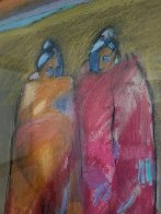 Best Friends 1966 32x30 (Early) Original Painting by R.C. Gorman - 6 Best Friends 1966 32x30 (Early) Original Painting by R.C. Gorman - 6