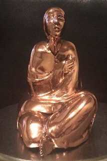 Sitting Woman Rare Cast Copper Sculpture 1980 Sculpture - R.C. Gorman Sitting Woman Rare Cast Copper Sculpture 1980 Sculpture - R.C. Gorman