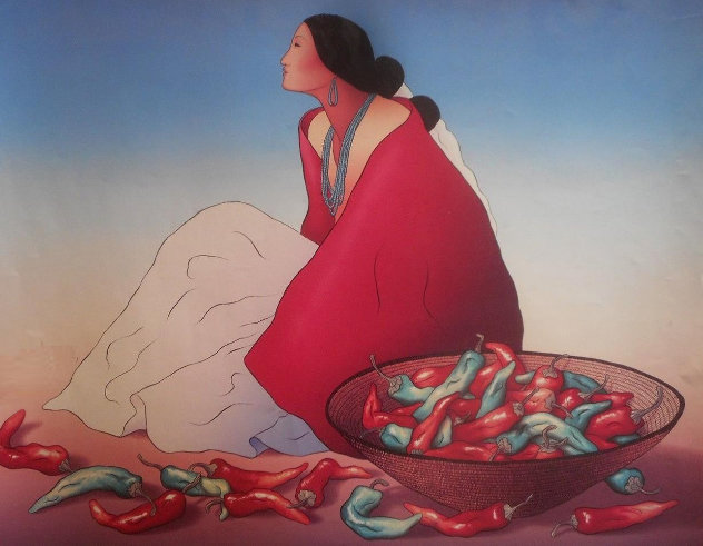 Navajo Chiles 1978 Limited Edition Print by R.C. Gorman