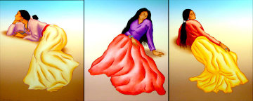Turquoise Suite of 3 1985 Limited Edition Print - R.C. Gorman Turquoise Suite of 3 1985 Limited Edition Print - R.C. Gorman