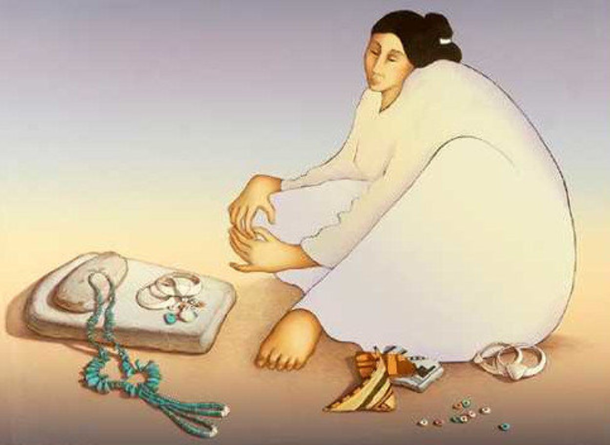 Trading Woman 1985 Limited Edition Print by R.C. Gorman Trading Woman 1985 Limited Edition Print by R.C. Gorman