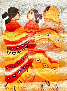 Gossips Wool Tapestry 1979 79 in Tapestry - R.C. Gorman Gossips Wool Tapestry 1979 79 in Tapestry - R.C. Gorman