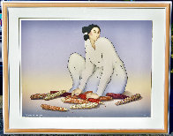 Blue Corn 1984 Limited Edition Print by R.C. Gorman - 1 Blue Corn 1984 Limited Edition Print by R.C. Gorman - 1