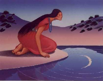 Reflections 1998 Limited Edition Print - R.C. Gorman Reflections 1998 Limited Edition Print - R.C. Gorman