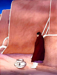 Taos Woman 1987 Limited Edition Print - R.C. Gorman Taos Woman 1987 Limited Edition Print - R.C. Gorman