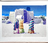 Winter Lights 2000 Taos Pueblo - New Mexico Limited Edition Print by R.C. Gorman - 1