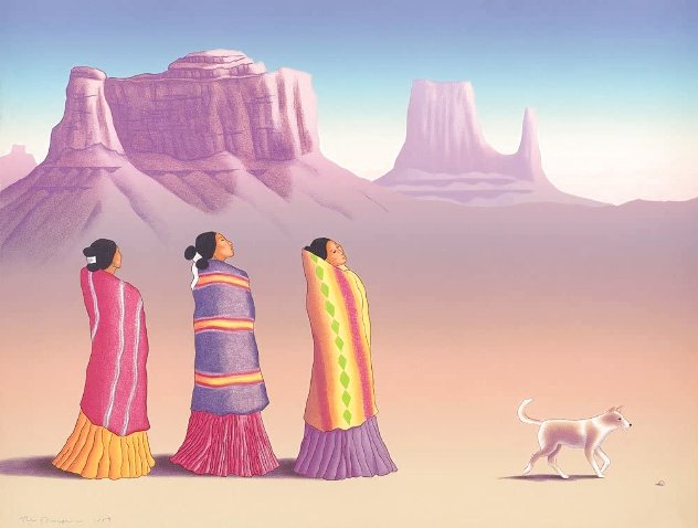 Navajo Return - Huge Limited Edition Print by R.C. Gorman