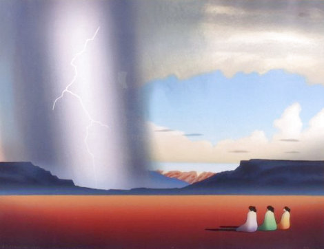 Thunderstorm AP 1983 - Huge Limited Edition Print - R.C. Gorman