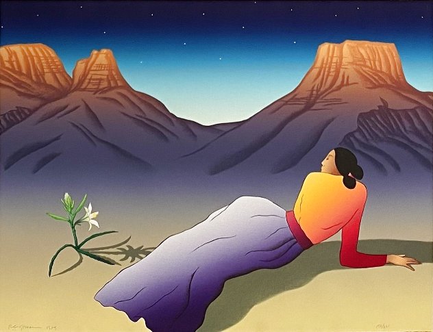 Desert Lily 1989 Limited Edition Print by R.C. Gorman