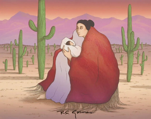 Earth Mother 1991 - Huge Limited Edition Print - R.C. Gorman