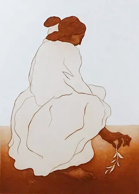 Woman with Mint 1977 Limited Edition Print by R.C. Gorman