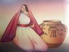 Harvest Jar 1986 - Huge Framed Lithograph Limited Edition Print by R.C. Gorman - 2