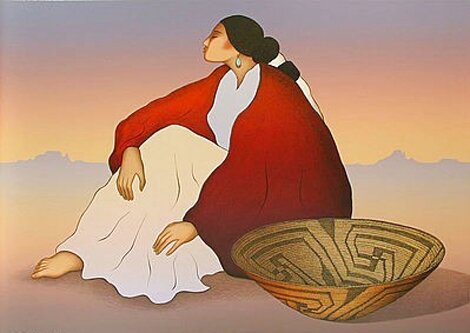 Pima 1987 - Huge Limited Edition Print - R.C. Gorman