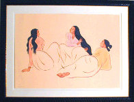 Taos Arabesque (State II) 1998 Limited Edition Print by R.C. Gorman - 1 Taos Arabesque (State II) 1998 Limited Edition Print by R.C. Gorman - 1