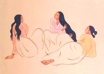 Taos Arabesque (State II) 1998 Limited Edition Print - R.C. Gorman Taos Arabesque (State II) 1998 Limited Edition Print - R.C. Gorman