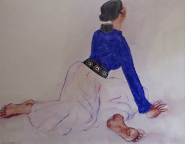 Shirley's Daughter 1983 42x33 Original Painting - R.C. Gorman Shirley's Daughter 1983 42x33 Original Painting - R.C. Gorman