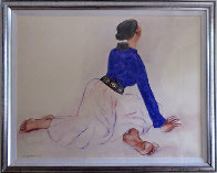 Shirley's Daughter 1983 42x33 Super Huge Original Painting by R.C. Gorman - 1 Shirley's Daughter 1983 42x33 Super Huge Original Painting by R.C. Gorman - 1