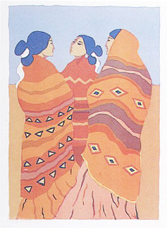Gossips 1977 Limited Edition Print - R.C. Gorman Gossips 1977 Limited Edition Print - R.C. Gorman