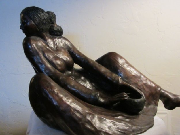 Winona Large Bronze Sculpture 1982 25 in Sculpture by R.C. Gorman Winona Large Bronze Sculpture 1982 25 in Sculpture by R.C. Gorman