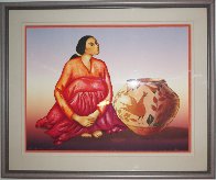 Zia Jar 1985 Limited Edition Print by R.C. Gorman - 1 Zia Jar 1985 Limited Edition Print by R.C. Gorman - 1