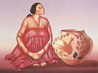 Zia Jar 1985 Limited Edition Print by R.C. Gorman - 0 Zia Jar 1985 Limited Edition Print by R.C. Gorman - 0