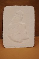 Storyteller 3 pc Triptych Cast Paper Sculptures 1989 Limited Edition Print by R.C. Gorman - 3 Storyteller 3 pc Triptych Cast Paper Sculptures 1989 Limited Edition Print by R.C. Gorman - 3
