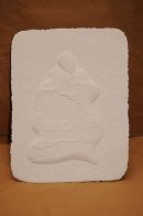 Storyteller 3 pc Triptych Cast Paper Sculptures 1989 Limited Edition Print by R.C. Gorman - 4 Storyteller 3 pc Triptych Cast Paper Sculptures 1989 Limited Edition Print by R.C. Gorman - 4
