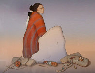 Beadmaker PP 1985 Limited Edition Print by R.C. Gorman - 0 Beadmaker PP 1985 Limited Edition Print by R.C. Gorman - 0