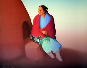 Indian Woman 1991 Limited Edition Print - R.C. Gorman Indian Woman 1991 Limited Edition Print - R.C. Gorman