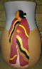 Meeting Ceramic Vase 1989 Sculpture by R.C. Gorman - 0 Meeting Ceramic Vase 1989 Sculpture by R.C. Gorman - 0