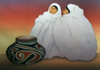 Taos Traders 1989 Limited Edition Print by R.C. Gorman - 0 Taos Traders 1989 Limited Edition Print by R.C. Gorman - 0