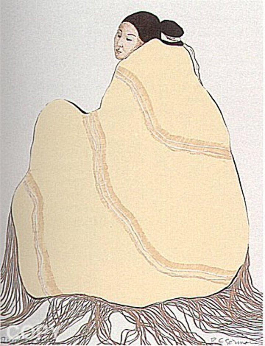 Lady in Yellow Blanket 1977 Limited Edition Print by R.C. Gorman Lady in Yellow Blanket 1977 Limited Edition Print by R.C. Gorman