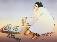 Beadmaker 1985 Limited Edition Print by R.C. Gorman - 0 Beadmaker 1985 Limited Edition Print by R.C. Gorman - 0