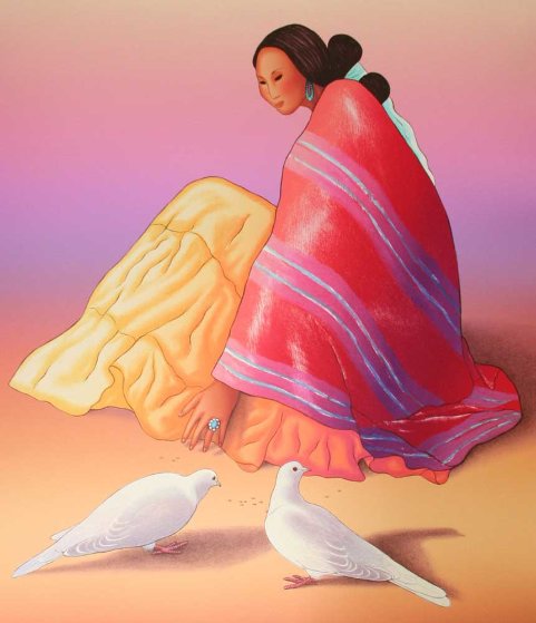 Maria Paloma 1993 Limited Edition Print by R.C. Gorman Maria Paloma 1993 Limited Edition Print by R.C. Gorman