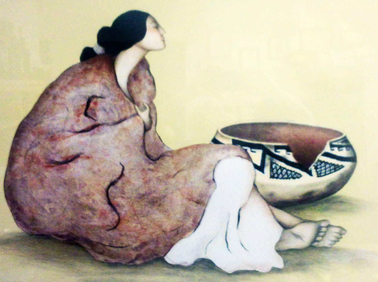 Tonto Pot Limited Edition Print by R.C. Gorman Tonto Pot Limited Edition Print by R.C. Gorman