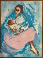 Woman 1972 (Mother and Child) Limited Edition Print by R.C. Gorman - 1 Woman 1972 (Mother and Child) Limited Edition Print by R.C. Gorman - 1